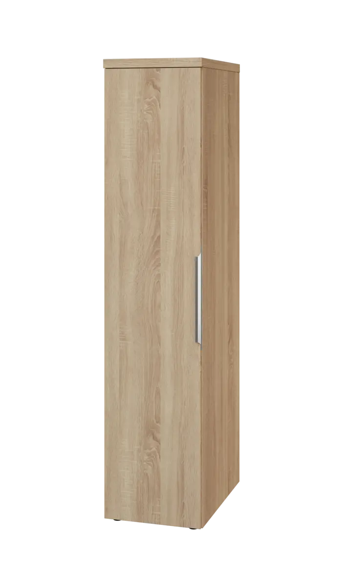 SIST 5 - 42 šatní skříň, 1-dveřová, tyč, levá, 1820x400x600, dub bardolino