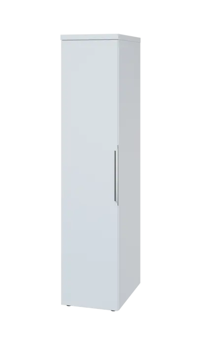 SIST 5 - 42 šatní skříň, 1-dveřová, tyč, levá, 1820x400x600, bílá