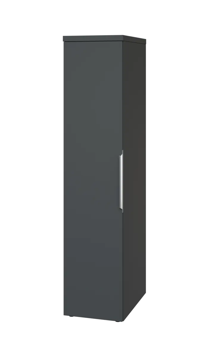 SIST 5 - 42 šatní skříň, 1-dveřová, tyč, levá, 1820x400x600, antracit
