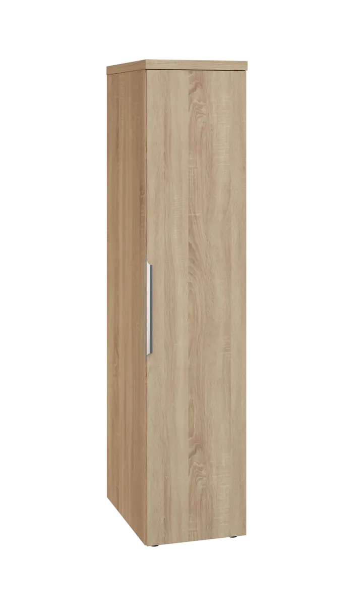 SIST 5 - 42 šatní skříň, 1-dveřová, tyč, pravá, 1820x400x600, dub bardolino