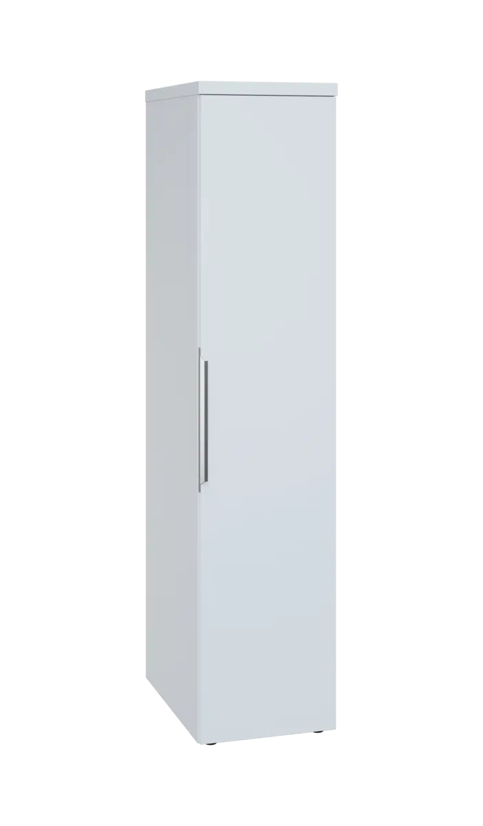 SIST 5 - 42 šatní skříň, 1-dveřová, tyč, pravá, 1820x400x600, bílá