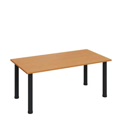 G-43 Konferenční stolek 1200 x 600 mm, deska 18 mm, buk royal / nohy černé RAL9005