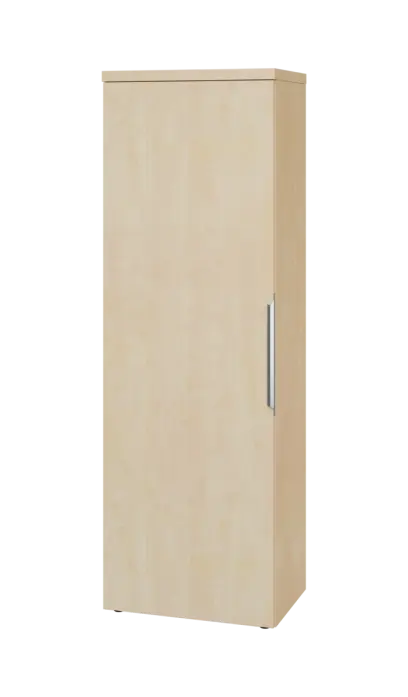 SISR 5 - 61 šatní skříň, 1-dveřová, výsuvné ramínko, levá, 1820x600x400, bříza světlá