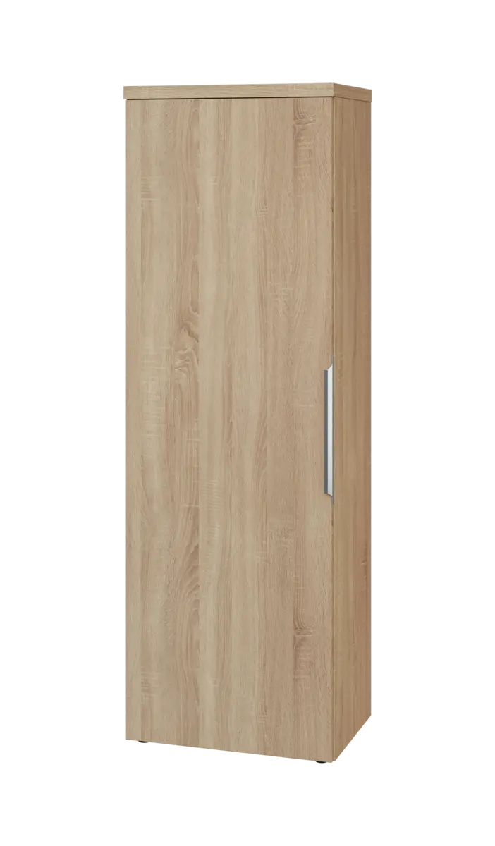SISR 5 - 61 šatní skříň, 1-dveřová, výsuvné ramínko, levá, 1820x600x400, dub bardolino