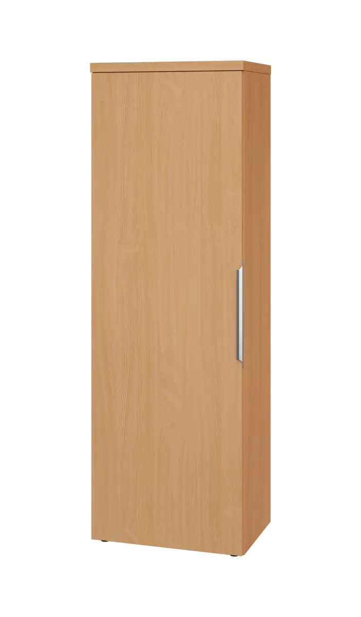 SISR 5 - 61 šatní skříň, 1-dveřová, výsuvné ramínko, levá, 1820x600x400, buk royal
