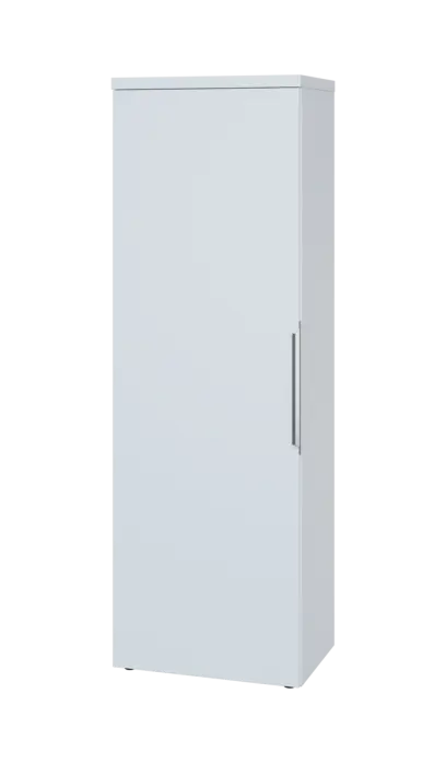 SISR 5 - 61 šatní skříň, 1-dveřová, výsuvné ramínko, levá, 1820x600x400, bílá