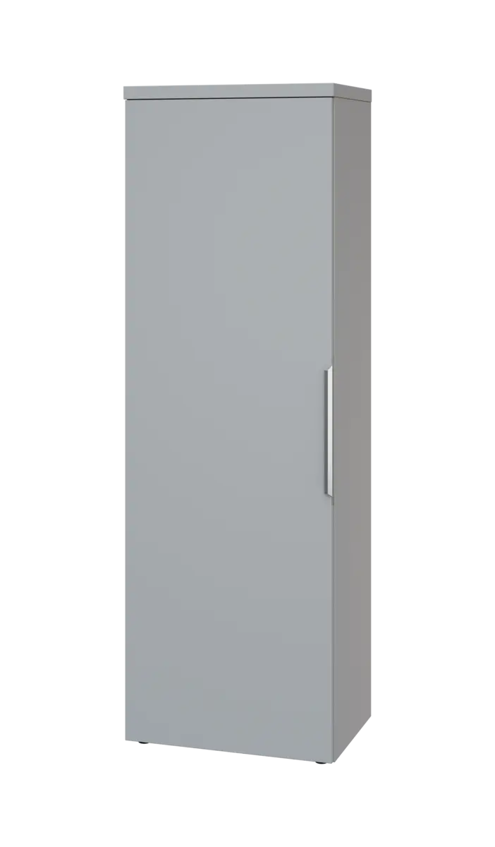 SISR 5 - 61 šatní skříň, 1-dveřová, výsuvné ramínko, levá, 1820x600x400, šedá