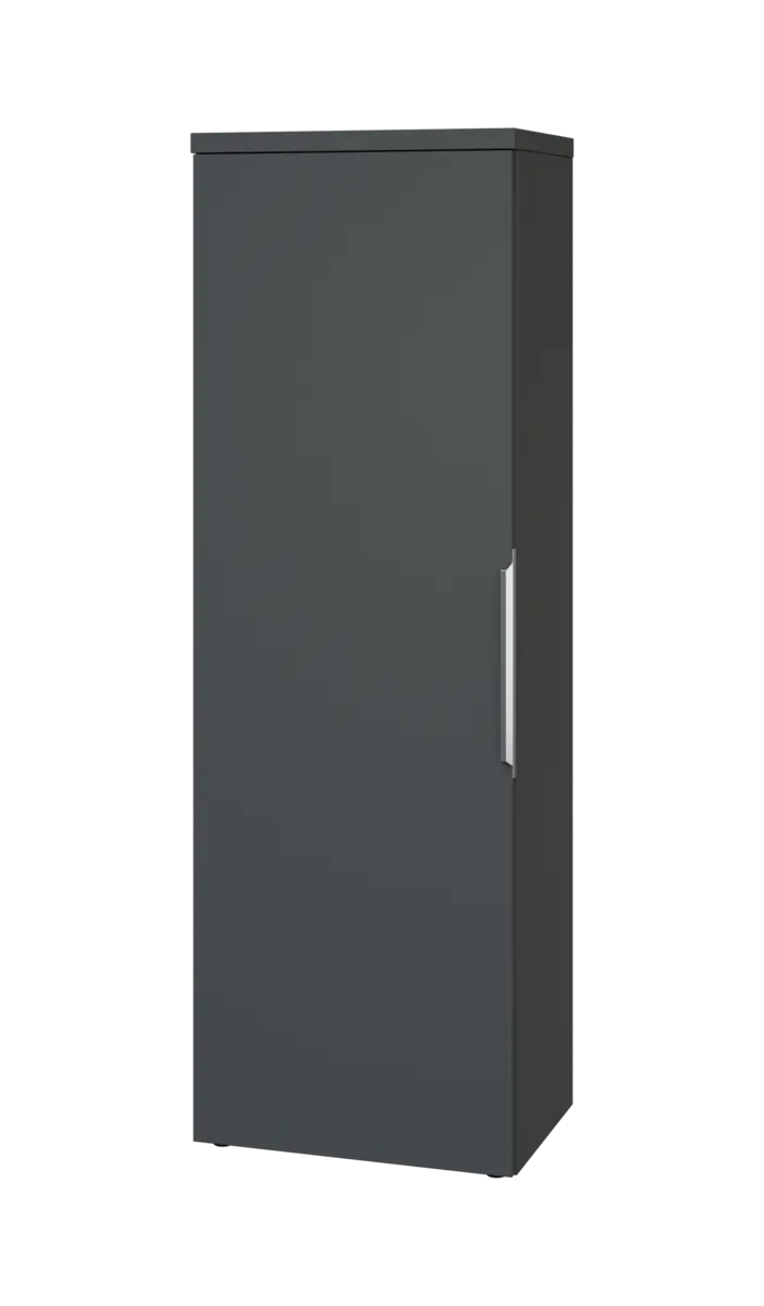 SISR 5 - 61 šatní skříň, 1-dveřová, výsuvné ramínko, levá, 1820x600x400, antracit