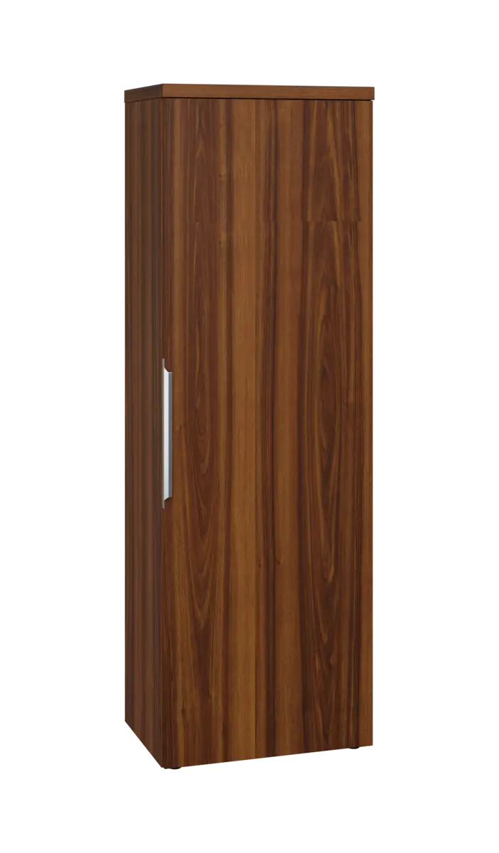 SISR 5 - 61 šatní skříň, 1-dveřová, výsuvné ramínko, pravá, 1820x600x400, ořech královský