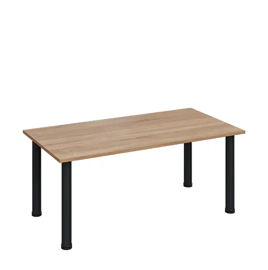 G-43 Konferenční stolek 1200 x 600 mm, deska 18 mm, dub bardolino / nohy černé RAL9005
