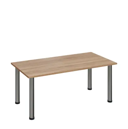 G-43 Konferenční stolek 1200 x 600 mm, deska 18 mm, dub bardolino / nohy chrom