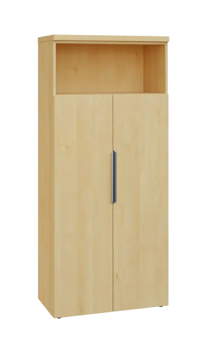 SIN 5 - 82DN kancelářská skříň, 2-dveřová/nika, 1820x800x400, javor horský