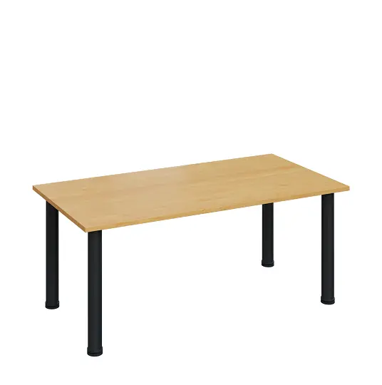 G-43 Konferenční stolek 1200 x 600 mm, deska 18 mm, javor horský / nohy černé RAL9005