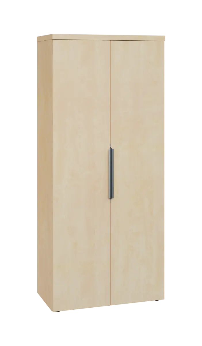 SISR 5 - 81 šatní skříň, 2-dveřová, výsuvné ramínko, 1820x800x400, bříza světlá