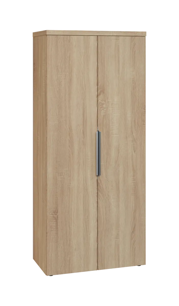 SISR 5 - 81 šatní skříň, 2-dveřová, výsuvné ramínko, 1820x800x400, dub bardolino