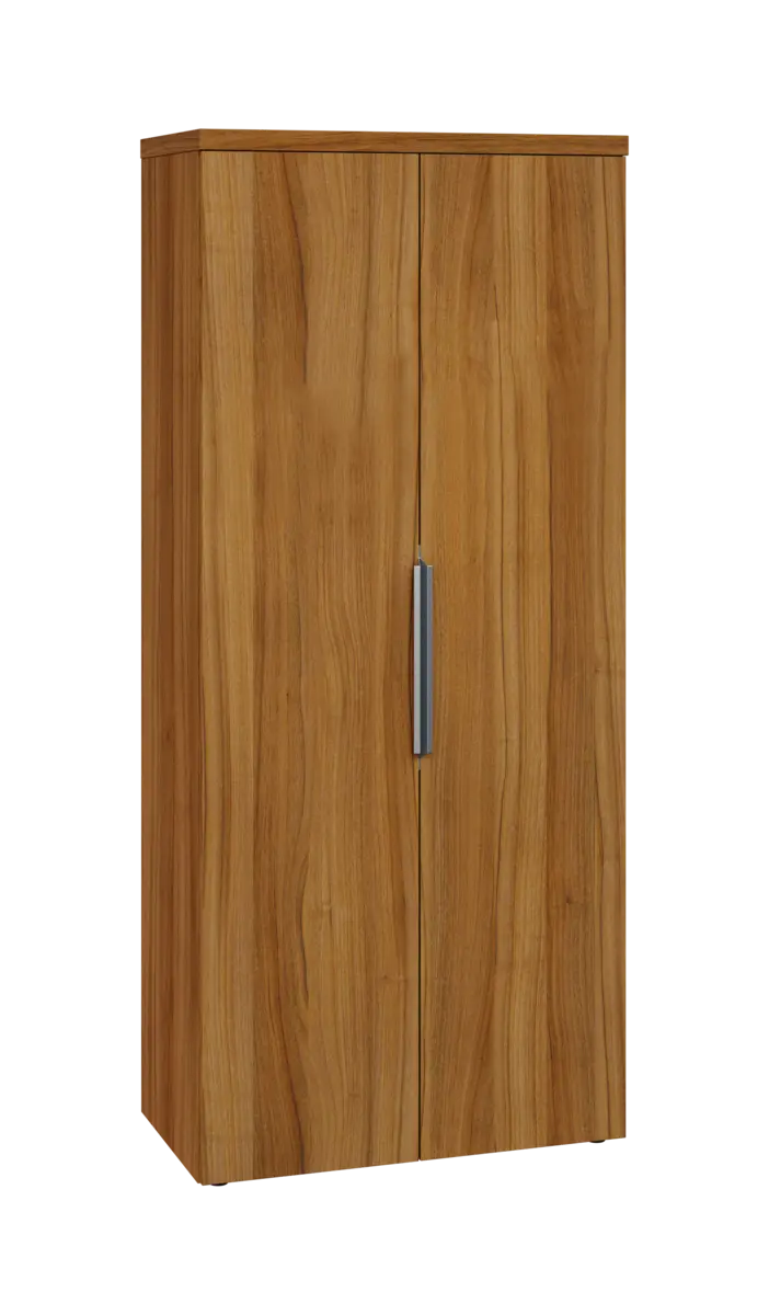 SISR 5 - 81 šatní skříň, 2-dveřová, výsuvné ramínko, 1820x800x400, ořech světlý