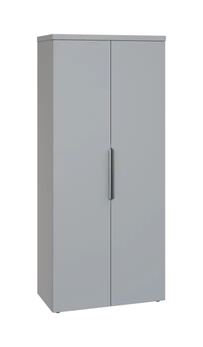 SISR 5 - 81 šatní skříň, 2-dveřová, výsuvné ramínko, 1820x800x400, šedá