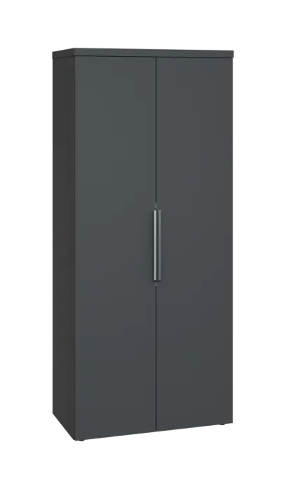 SISR 5 - 81 šatní skříň, 2-dveřová, výsuvné ramínko, 1820x800x400, antracit