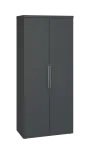 SISR 5 - 81 šatní skříň, 2-dveřová, výsuvné ramínko, 1820x800x400, antracit