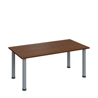 G-43 Konferenční stolek 1200 x 600 mm, deska 18 mm, ořech královský / nohy stříbrné RAL9006