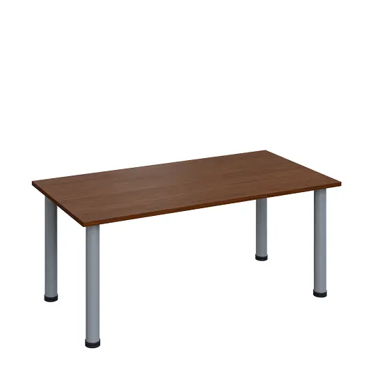 G-43 Konferenční stolek 1200 x 600 mm, deska 18 mm, ořech královský / nohy stříbrné RAL9006