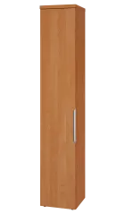 SIN 6 - 4D kancelářská skříň, 1-dveřová, levá, 2170x400x400, olše jantar