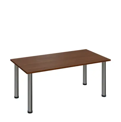 G-43 Konferenční stolek 1200 x 600 mm, deska 18 mm, ořech královský / nohy chrom