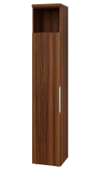 SIN 6 - 4DN kancelářská skříň, 1-dveřová/nika, levá, 2170x400x400, ořech královský