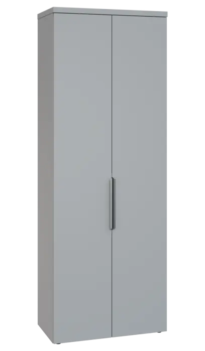 SIN 6 - 8D kancelářská skříň, 2-dveřová, 2170x800x400, šedá