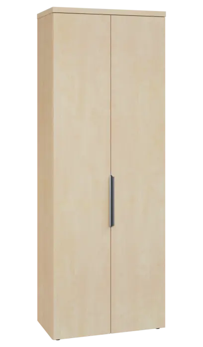 SISR 6 - 81 šatní skříň, 2-dveřová, výsuvné ramínko, 2170x800x400, bříza světlá