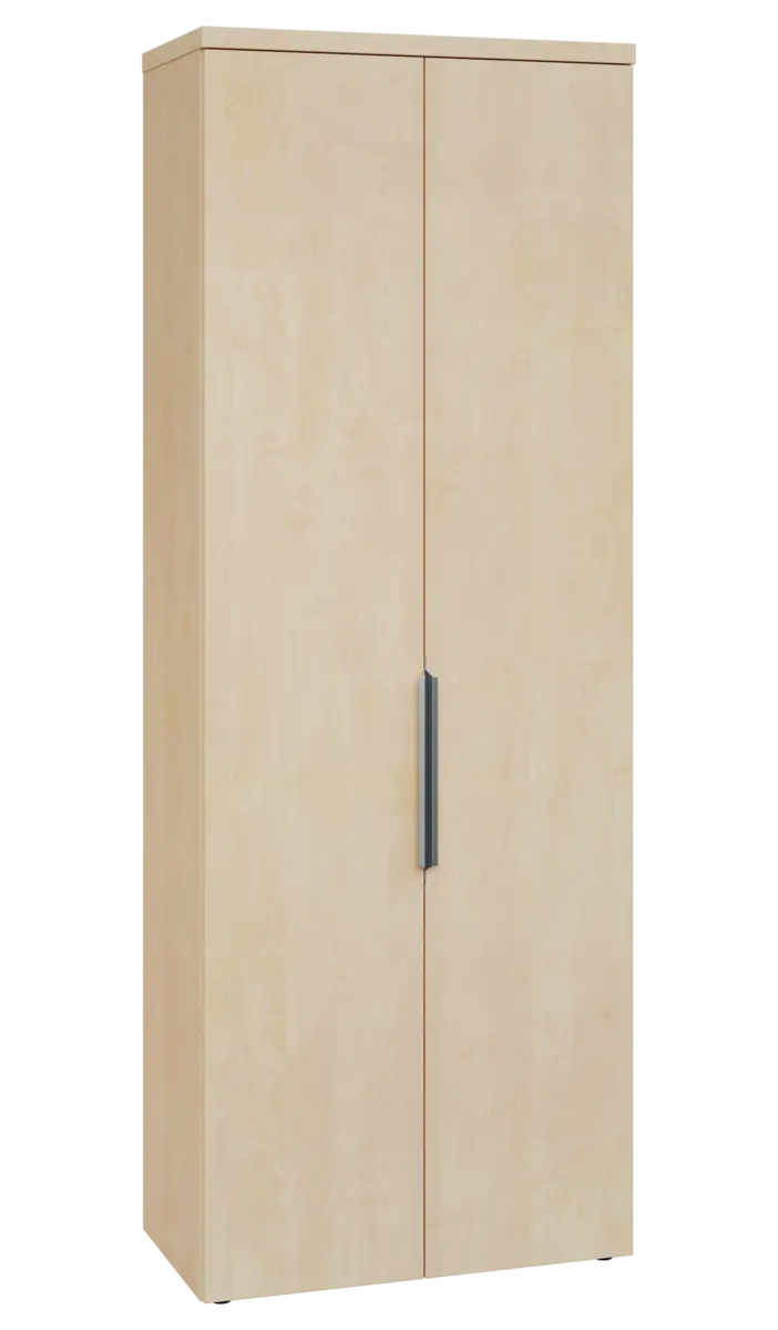 SISR 6 - 81 šatní skříň, 2-dveřová, výsuvné ramínko, 2170x800x400, bříza světlá