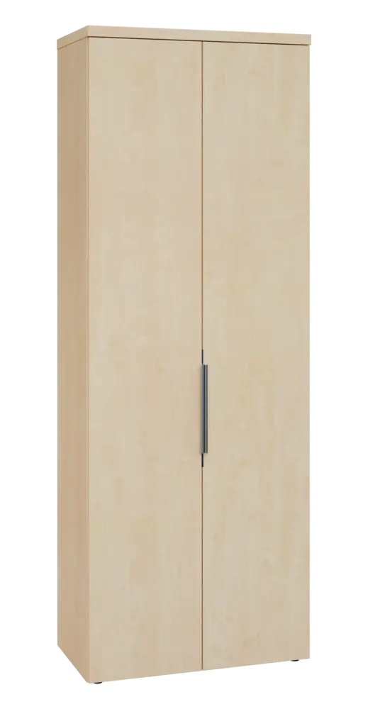 SISR 6 - 81 šatní skříň, 2-dveřová, výsuvné ramínko, 2170x800x400, bříza světlá
