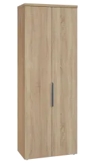 SISR 6 - 81 šatní skříň, 2-dveřová, výsuvné ramínko, 2170x800x400, dub bardolino