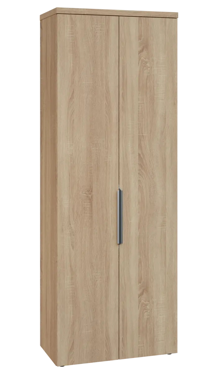 SISR 6 - 81 šatní skříň, 2-dveřová, výsuvné ramínko, 2170x800x400, dub bardolino