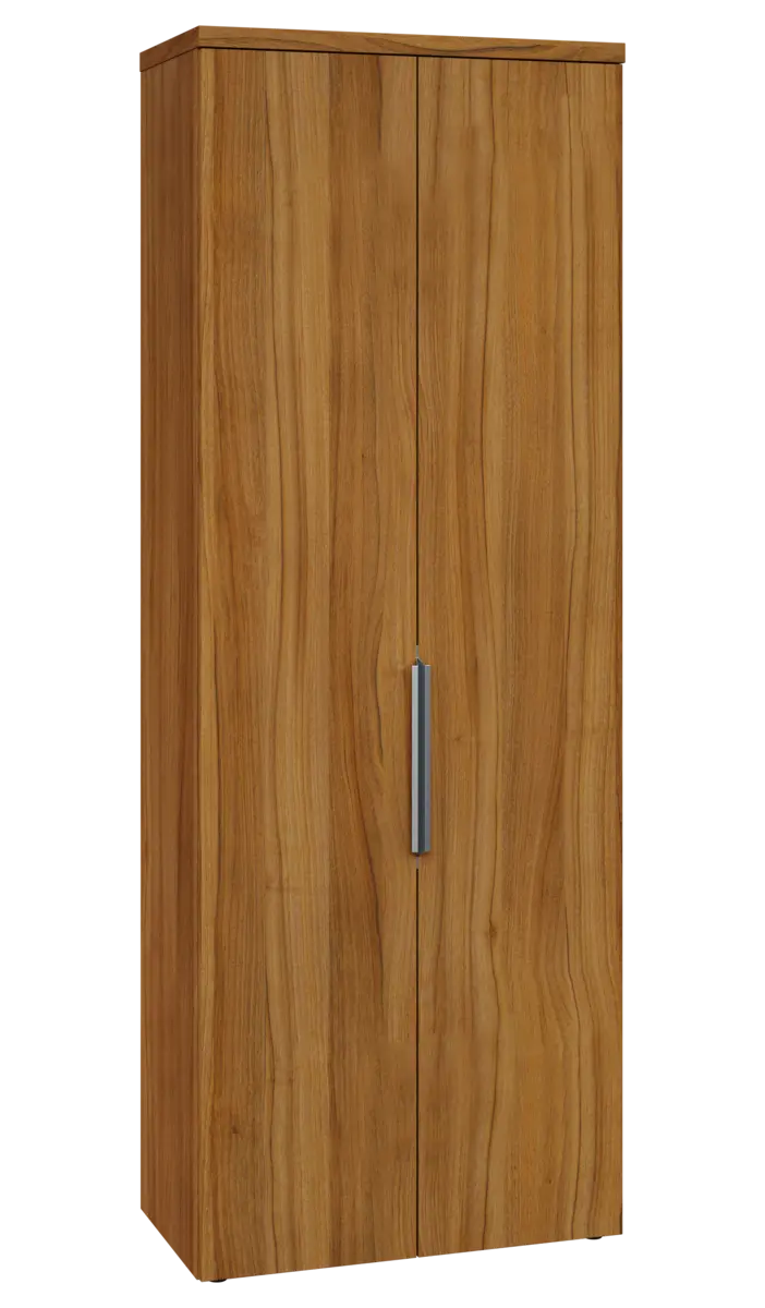 SISR 6 - 81 šatní skříň, 2-dveřová, výsuvné ramínko, 2170x800x400, ořech světlý
