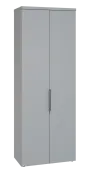 SISR 6 - 81 šatní skříň, 2-dveřová, výsuvné ramínko, 2170x800x400, šedá