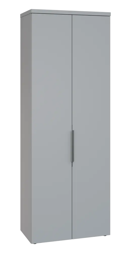 SISR 6 - 81 šatní skříň, 2-dveřová, výsuvné ramínko, 2170x800x400, šedá