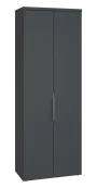 SISR 6 - 81 šatní skříň, 2-dveřová, výsuvné ramínko, 2170x800x400, antracit