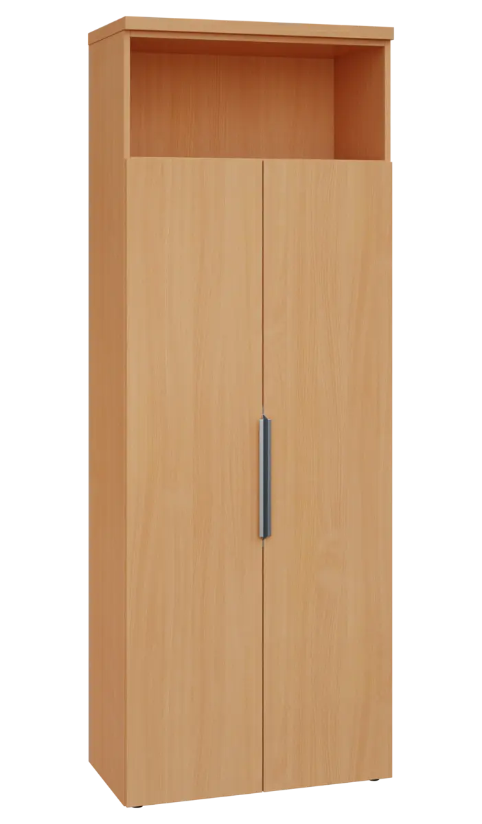 SISR 6 - 81N šatní skříň, 2-dveřová/nika, výsuvné ramínko, 2170x800x400, buk royal