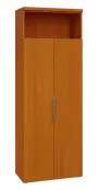 SISR 6 - 81N šatní skříň, 2-dveřová/nika, výsuvné ramínko, 2170x800x400, třešeň šumavská