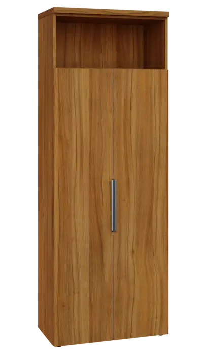 SISR 6 - 81N šatní skříň, 2-dveřová/nika, výsuvné ramínko, 2170x800x400, ořech světlý