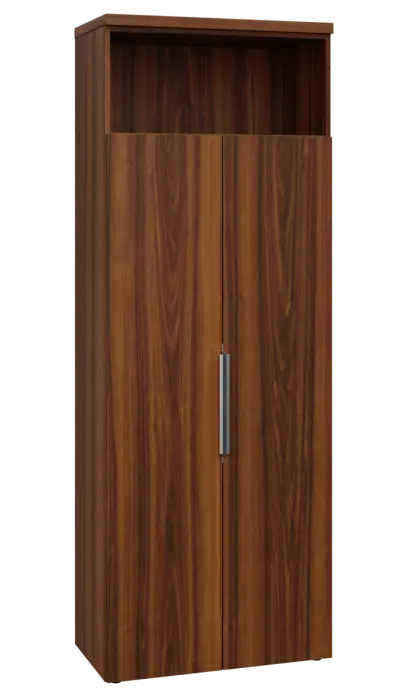 SISR 6 - 81N šatní skříň, 2-dveřová/nika, výsuvné ramínko, 2170x800x400, ořech královský