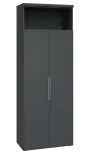 SISR 6 - 81N šatní skříň, 2-dveřová/nika, výsuvné ramínko, 2170x800x400, antracit