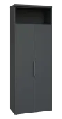 SISR 6 - 81N šatní skříň, 2-dveřová/nika, výsuvné ramínko, 2170x800x400, antracit