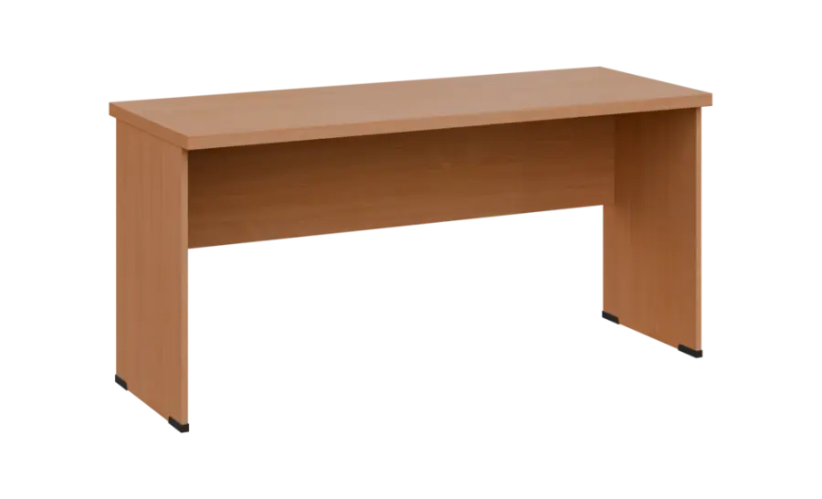 SIPL 36 - 16 stůl kancelářský, dřevěná podnož, deska 36 mm, široký 1600 mm, buk royal