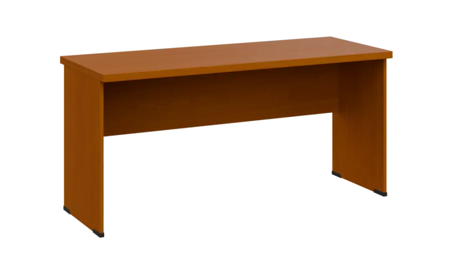 SIPL 36 - 16 stůl kancelářský, dřevěná podnož, deska 36 mm, široký 1600 mm, třešeň šumavská