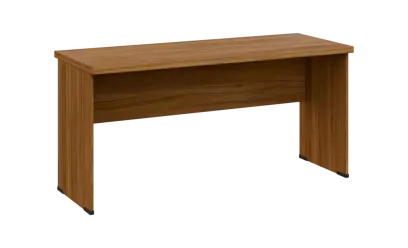 SIPL 36 - 16 stůl kancelářský, dřevěná podnož, deska 36 mm, široký 1600 mm, ořech světlý