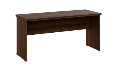 SIPL 36 - 16 stůl kancelářský, dřevěná podnož, deska 36 mm, široký 1600 mm, ořech královský