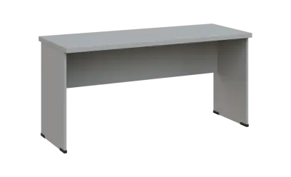 SIPL 36 - 16 stůl kancelářský, dřevěná podnož, deska 36 mm, široký 1600 mm, šedá