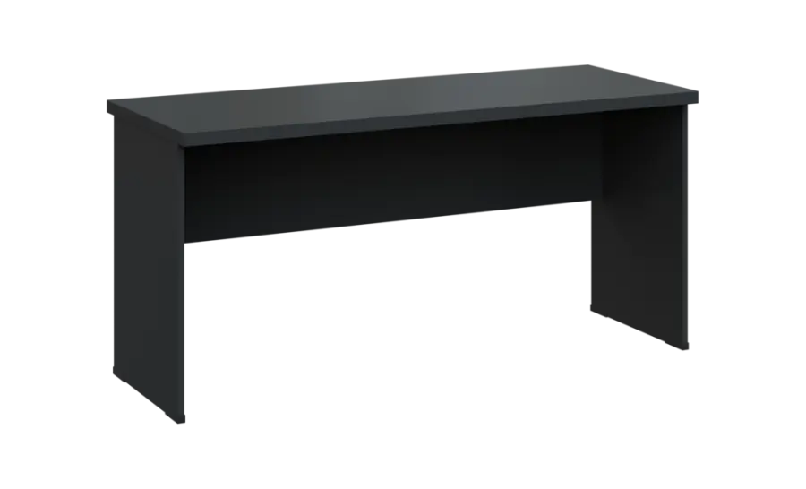 SIPL 36 - 16 stůl kancelářský, dřevěná podnož, deska 36 mm, široký 1600 mm, antracit